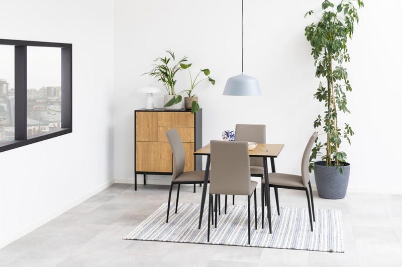 Finola Spisebord 80 cm Kvadratisk - Natur - Møbler - Borde - Spisebord og køkkenbord