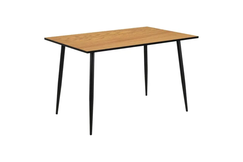 Finola Spisegruppe 120 Cm + 4 Amrita Spisestuestole - Beige/Brun/Sort - Møbler - Borde - Spisebordssæt