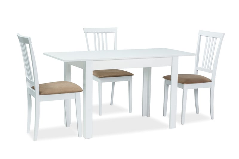 Fiorde Spisebord 110 cm - Hvid - Spisebord og køkkenbord