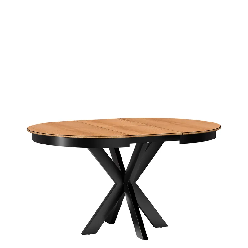 Fonti Spisebord 110 cm Rundt - Brun|sort - Møbler - Borde - Spisebord og køkkenbord