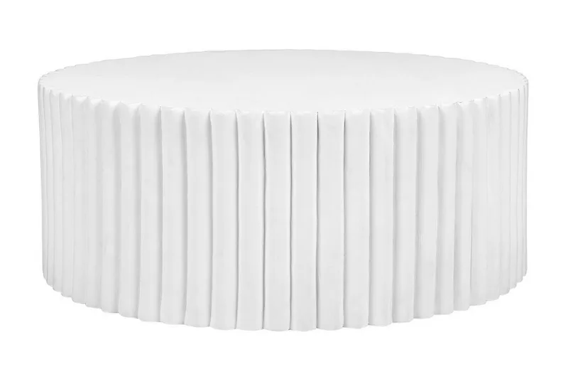 Fox Creek Sofabord 117 cm Rund, Hvid