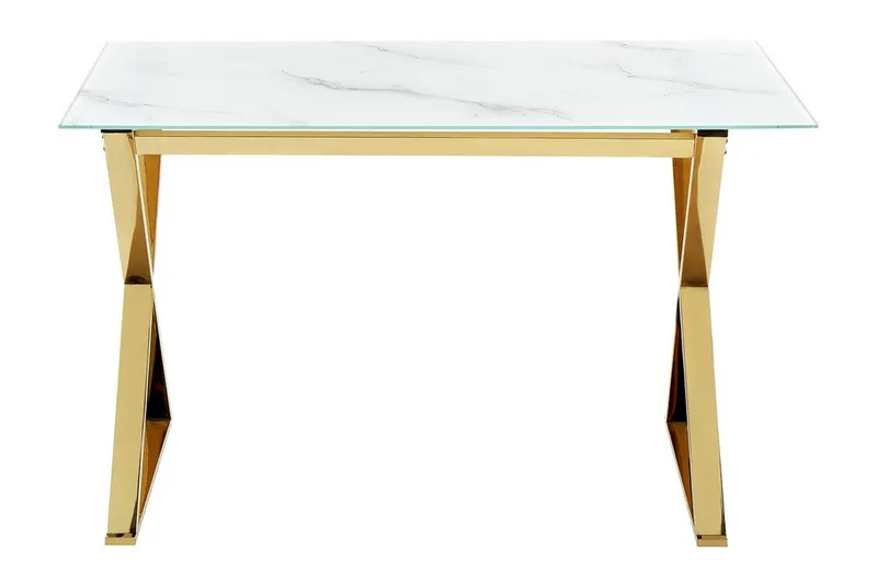 Foxter Spisebord 70x120 cm, Hvidt Guld