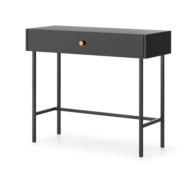 Francisca Sminkebord 93 cm - Sort - Møbler - Borde - Sminkebord & konsolbord