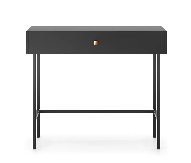 Francisca Sminkebord 93 cm - Sort - Møbler - Borde - Sminkebord & konsolbord
