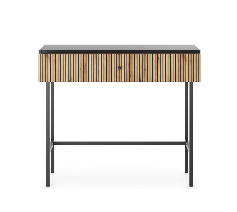 Francisca Sminkebord 93 cm - Sort/Eg - Møbler - Borde - Sminkebord & konsolbord