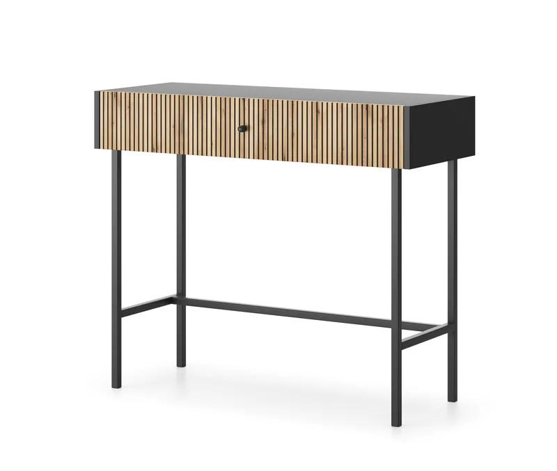 Francisca Sminkebord 93 cm, Sort/Eg