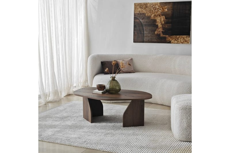 Fredrilla Sofabord 105 cm - Brun - Møbler - Borde - Sofabord