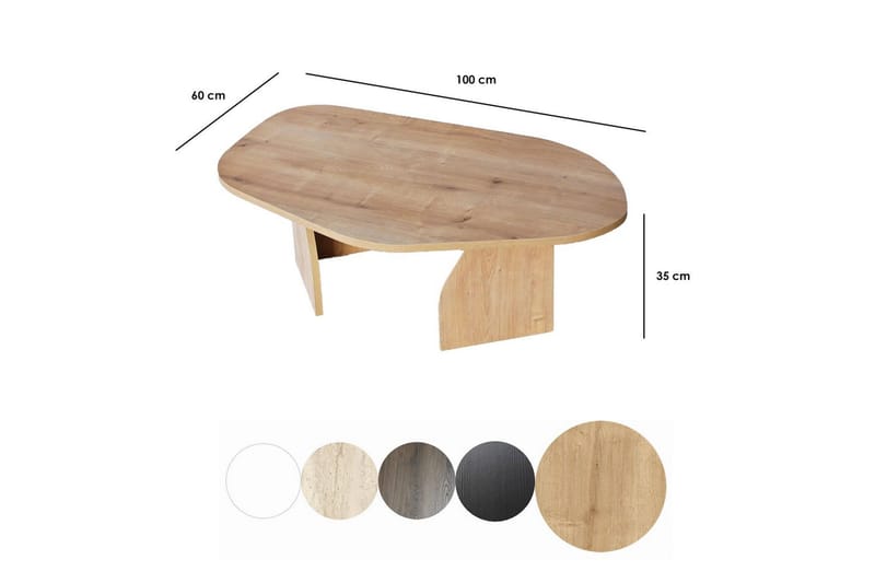 Fredrilla Sofabord 105 cm - Nature - Møbler - Borde - Sofabord