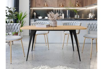Fritzger Spisebord 198 cm - Sort/Beige - Møbler - Borde - Spisebord og køkkenbord