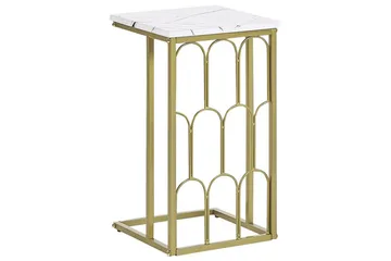 Fuller Sofabord 30 cm - Hvid/Guld - Møbler - Borde - Sofabord