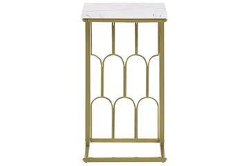 Fuller Sofabord 30 cm - Hvid/Guld - Møbler - Borde - Sofabord