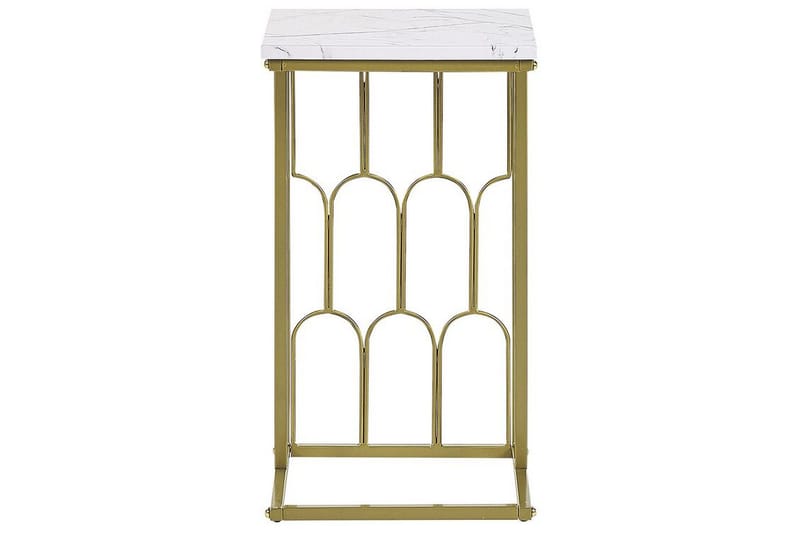 Fuller Sofabord 30 cm - Hvid/Guld - Møbler - Borde - Sofabord