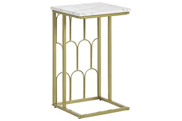 Fuller Sofabord 30 cm - Hvid/Guld - Møbler - Borde - Sofabord
