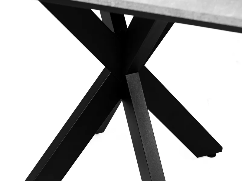 Fynrel Spisebord 90 cm Kvadratisk - Sort/Grå - Møbler - Borde - Spisebord og køkkenbord