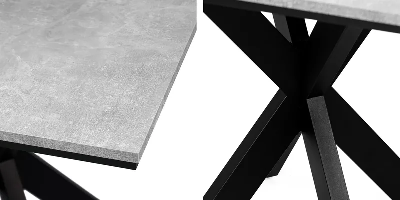 Fynrel Spisebord 90 cm Kvadratisk - Sort/Hvid - Møbler - Borde - Spisebord og køkkenbord