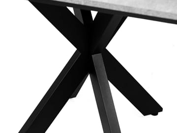 Fynrel Spisebord 90 cm Kvadratisk - Sort/Hvid - Møbler - Borde - Spisebord og køkkenbord