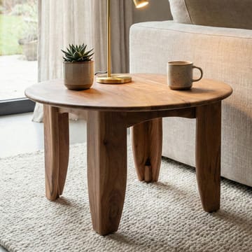 Fynricon sofabord 60 cm rundt - Varm brun - Møbler - Borde - Sofabord
