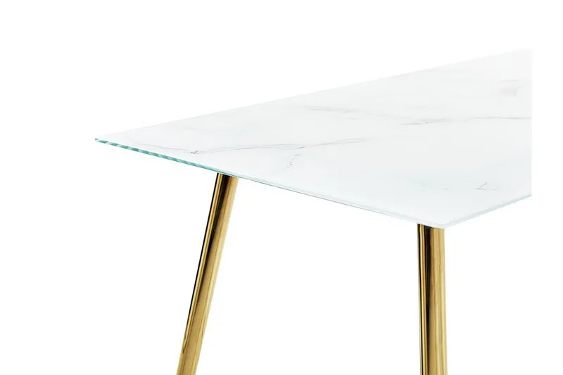 Gabriela Spisebord 70x120 cm - Hvidt Guld - Møbler - Borde - Spisebord og køkkenbord