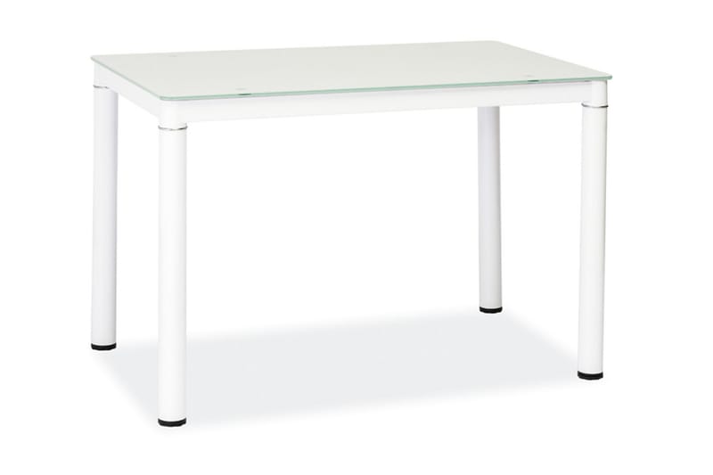 Galan Spisebord 100 cm - Glas/Hvid - Spisebord og køkkenbord