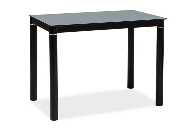 Galan Spisebord 100 cm - Glas/Sort - Spisebord og køkkenbord