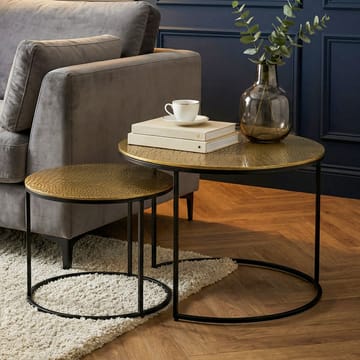 Galova sofabord 60 cm sæt med 2 - Sølv og sort - Møbler - Borde - Sofabord