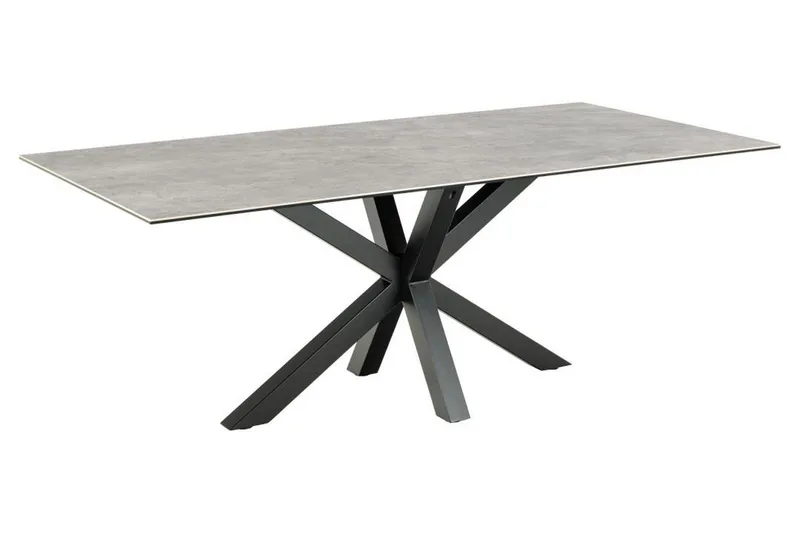 Ganesh Spisebord 100 cm Rektangulært, Grå