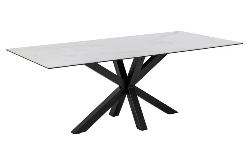 Ganesh Spisebord 100 cm Rektangulært, Hvid