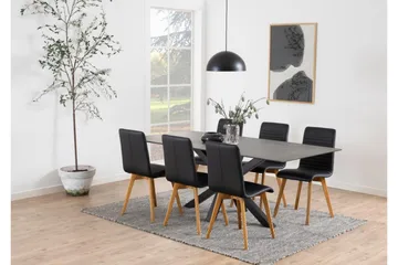 Ganesh Spisebord 100 cm Rektangulært - Sort - Møbler - Borde - Spisebord og køkkenbord