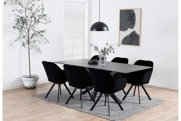 Ganesh Spisebord 100 cm Rektangulært - Sort - Møbler - Borde - Spisebord og køkkenbord
