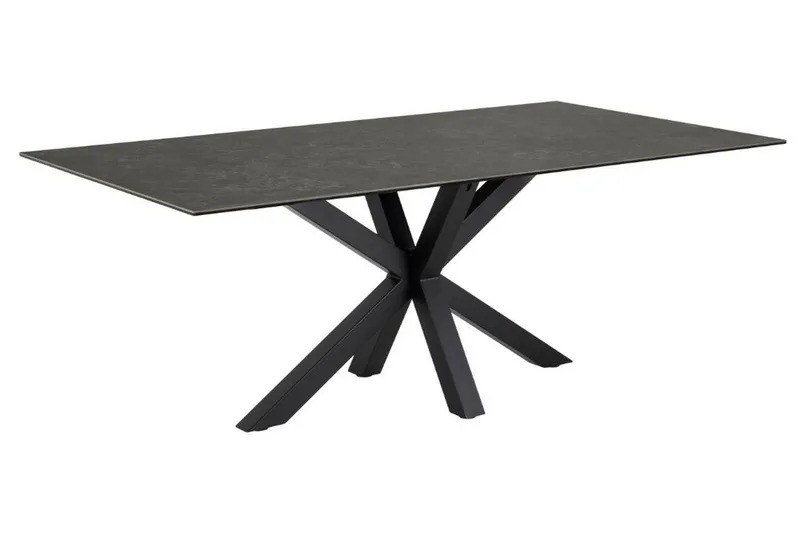 Ganesh Spisebord 100 cm Rektangulært, Sort