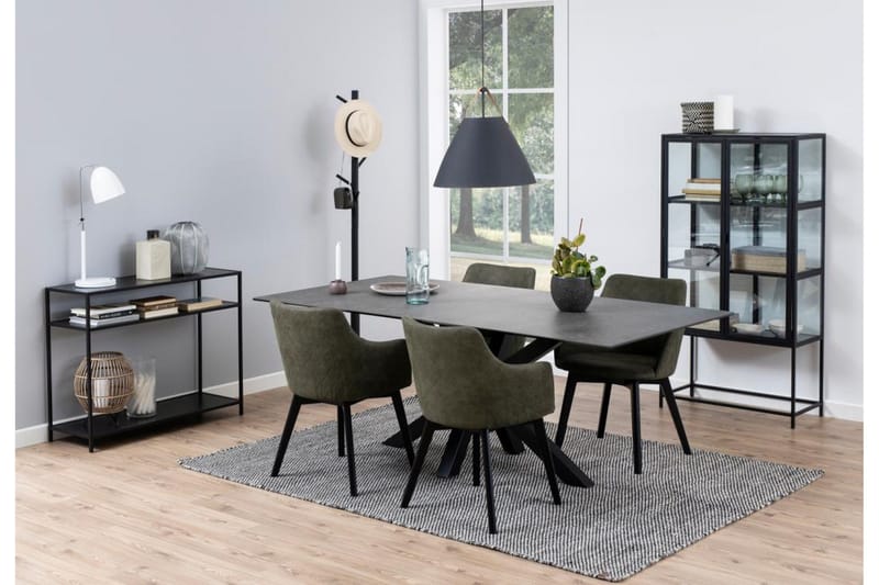 Ganesh Spisebord 100 cm Rektangulært - Sort - Møbler - Borde - Spisebord og køkkenbord