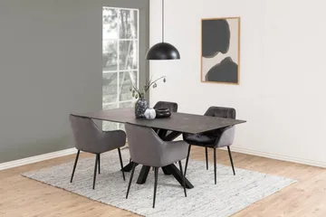 Ganesh Spisebord 100 cm Rektangulært - Sort - Møbler - Borde - Spisebord og køkkenbord