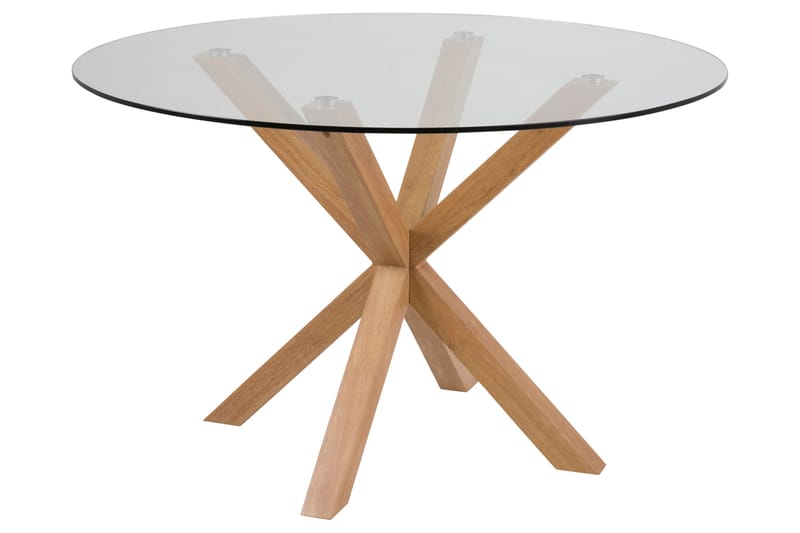 Ganesh Spisebord 119 cm Rund - Transparent - Møbler - Borde - Spisebord og køkkenbord