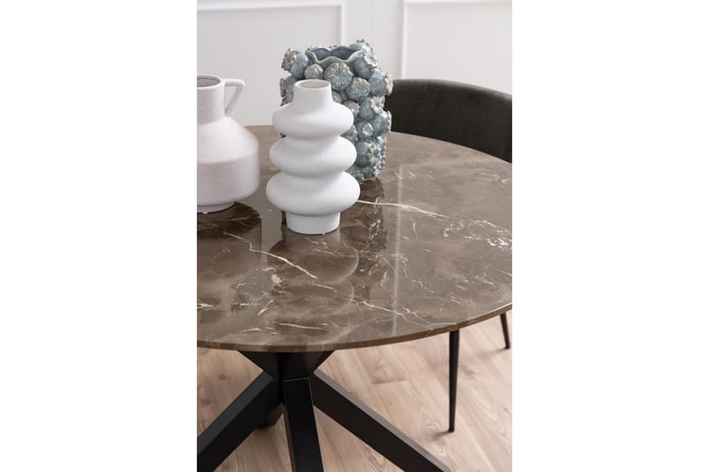 Ganesh Spisebord 120 cm Rundt - Brun - Møbler - Borde - Spisebord og køkkenbord