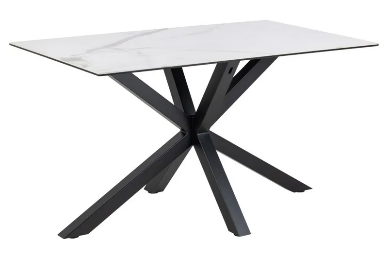 Ganesh Spisebord 80 cm Rektangulært, Hvid