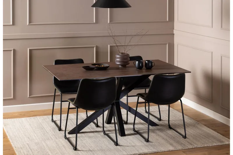 Ganesh Spisebord 90 cm Rektangulært - Brun - Møbler - Borde - Spisebord og køkkenbord