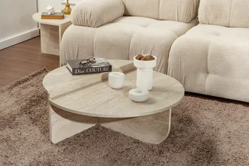 Georgette Sofabord 90 cm - Travertin - Møbler - Borde - Sofabord
