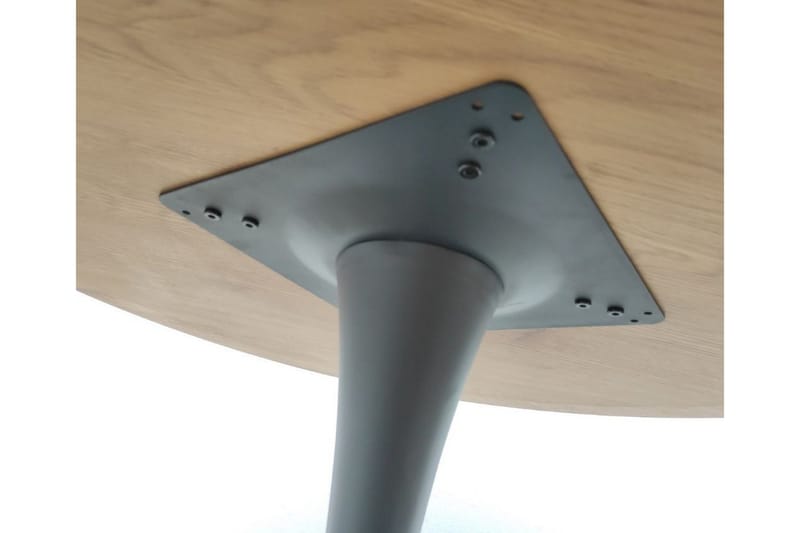 Gibran Spisebord 100 cm Rundt - Sort/Beige - Møbler - Borde - Spisebord og køkkenbord