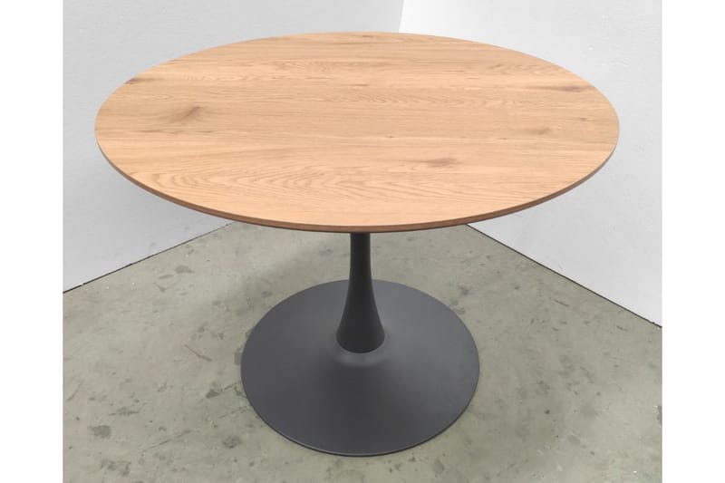 Gibran Spisebord 100 cm Rundt, Sort/Beige