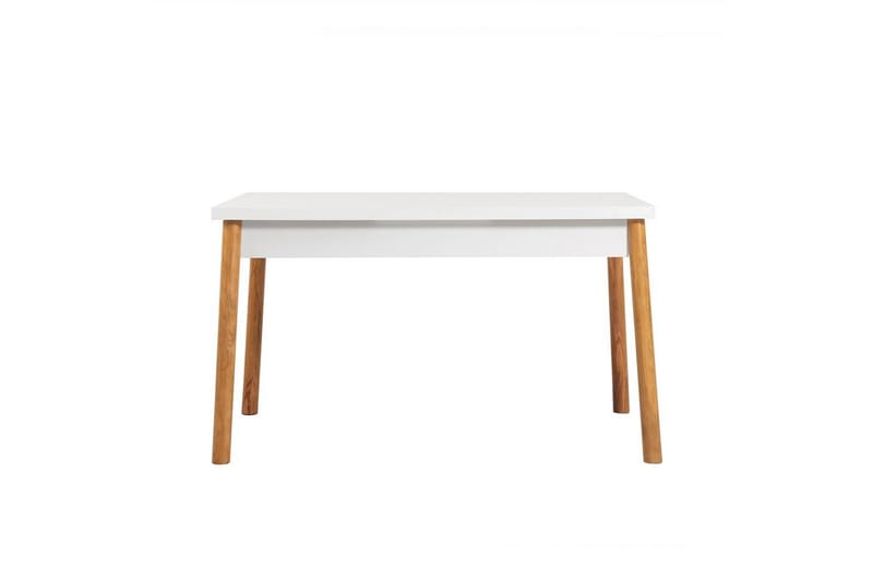 Glasnevin Spisegruppe Rektangulær - Hvid/Brun - Møbler - Borde - Spisebordssæt