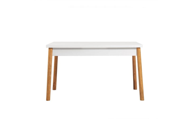 Glasnevin Spisegruppe Rektangulær - Hvid/Brun - Møbler - Borde - Spisebordssæt