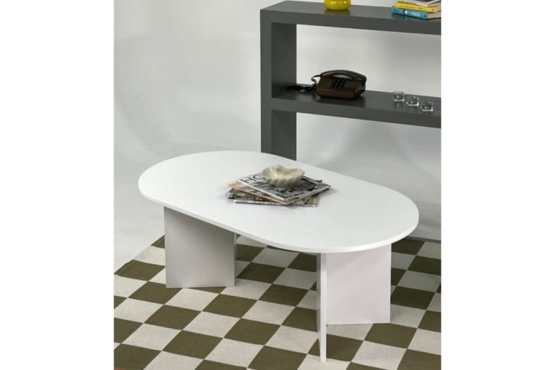 Glenure Sofabord 110 cm - Hvid - Møbler - Borde - Sofabord