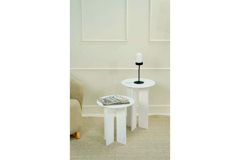 Glenure Sofabord 40 cm - Hvid - Møbler - Borde - Sofabord