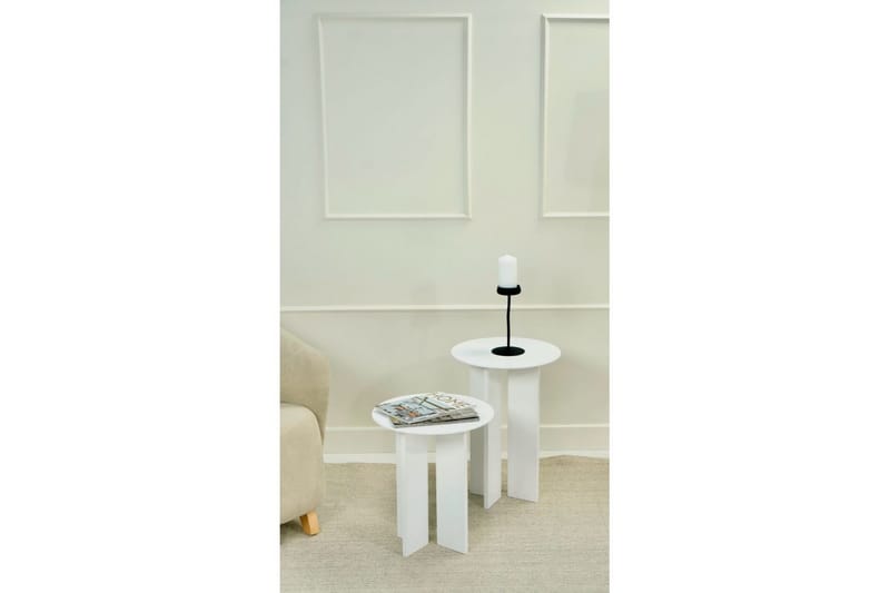 Glenure Sofabord 40 cm - Hvid - Møbler - Borde - Sofabord