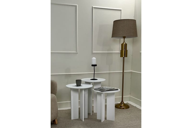 Glenure Sofabord 40 cm - Hvid - Møbler - Borde - Sofabord
