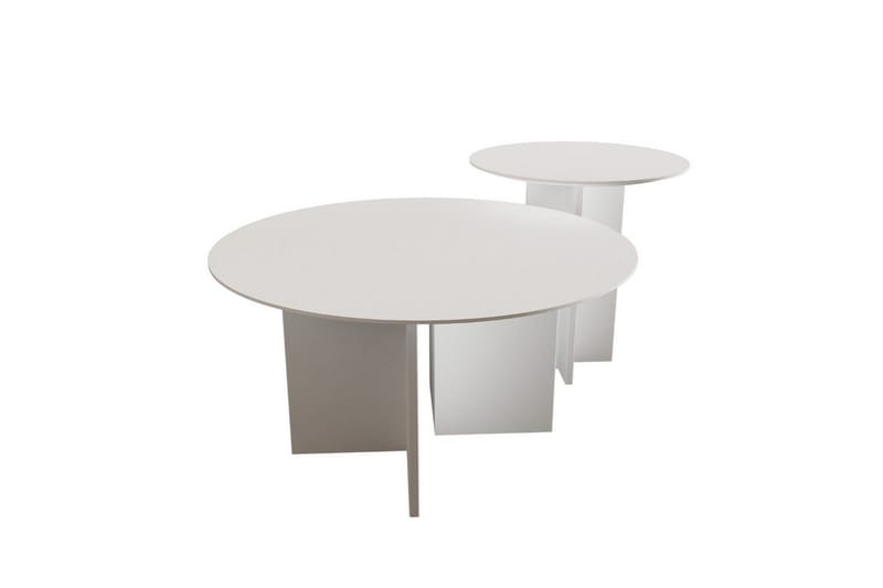 Glenure Sofabord 80 cm - Hvid - Møbler - Borde - Sofabord