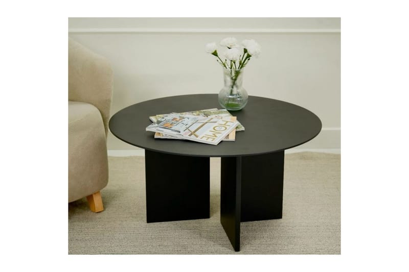 Glenure Sofabord 80 cm - Sort - Møbler - Borde - Sofabord