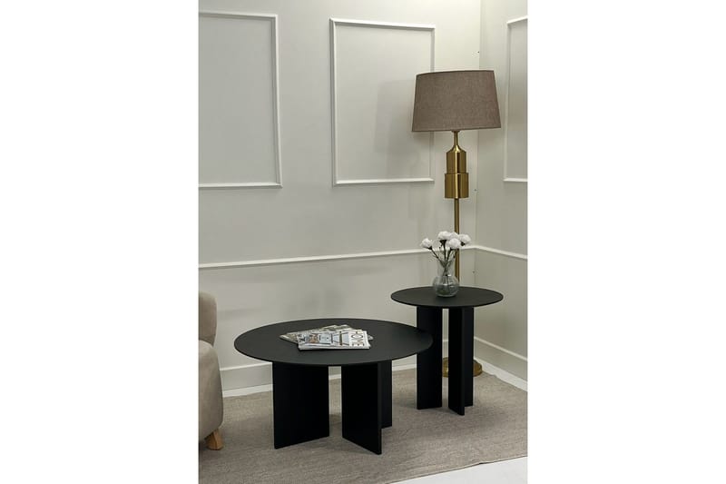 Glenure Sofabord 80 cm - Sort - Møbler - Borde - Sofabord
