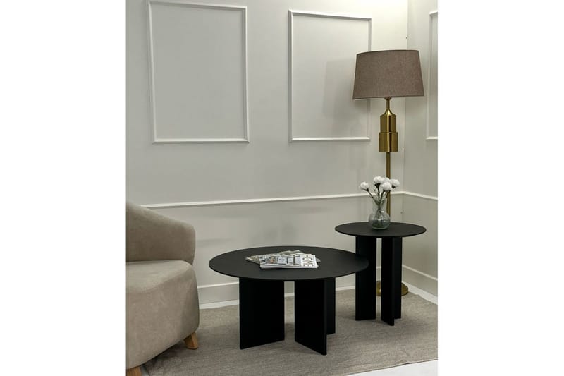 Glenure Sofabord 80 cm - Sort - Møbler - Borde - Sofabord