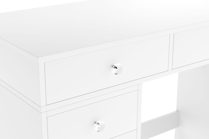 Glow Stort sminkebord – Opbevaring med skuffer 120 cm - Hvid - Møbler - Borde - Sminkebord & konsolbord